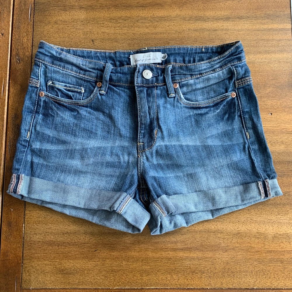 H&M LOGG rolled jean shorts